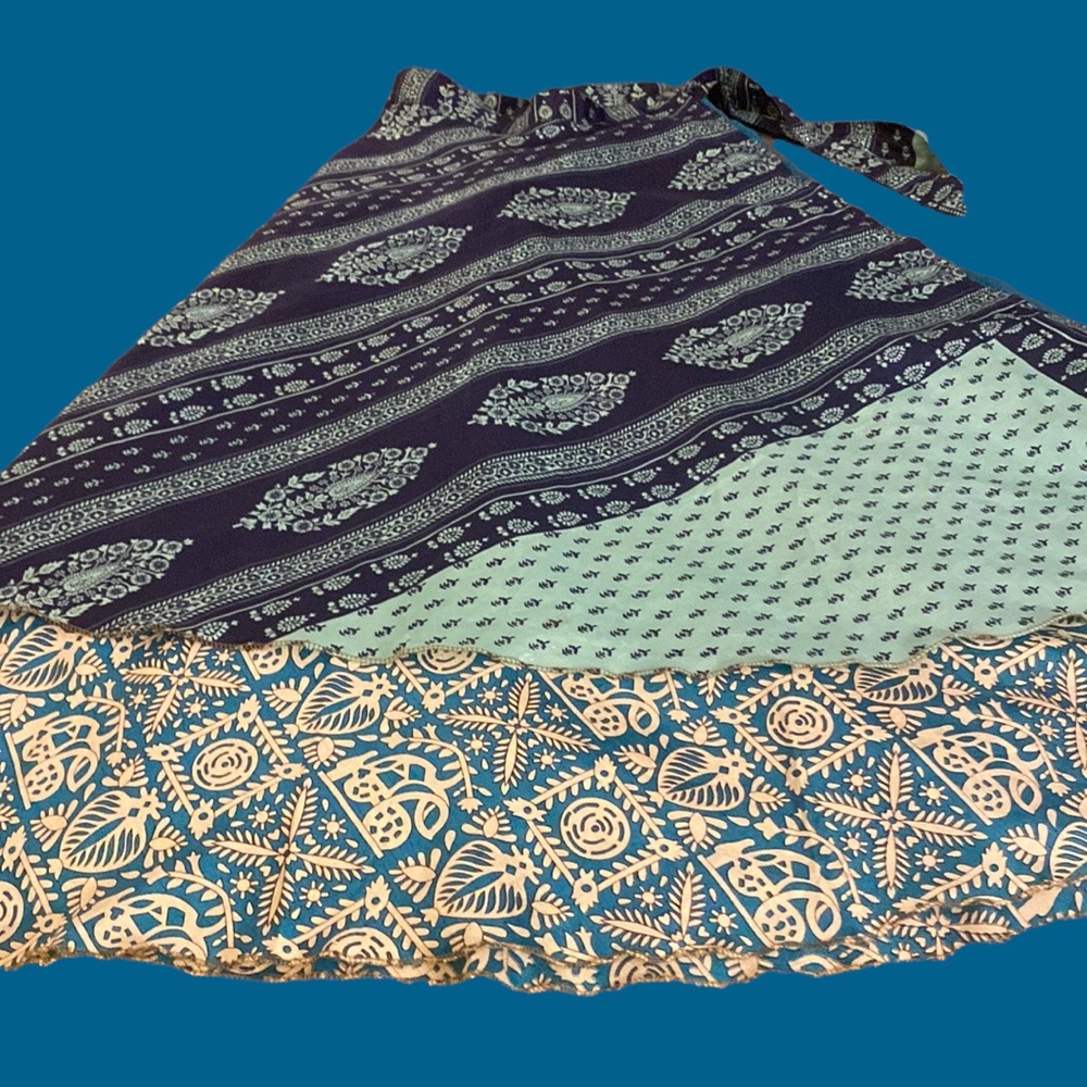 Beautiful reversible boho wrap skirt